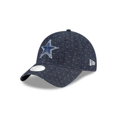 Dallas Cowboys Gorra | New Era NFL Dotted Denim 9twenty Adjustable Cap Mexico - Azules